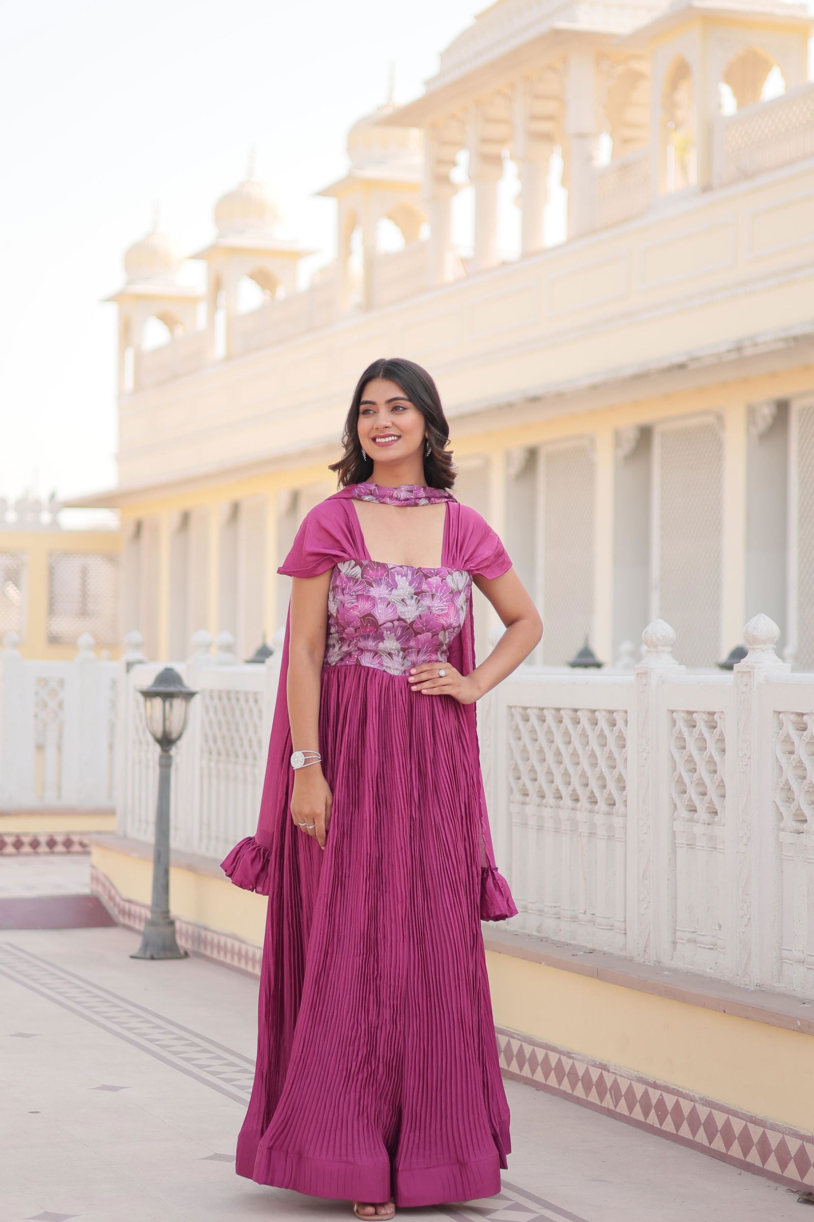  KA 1099 Position Print Work Readymade Gown Wholesale Market In Surat